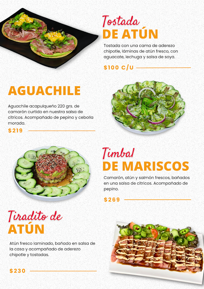Tee Zone Sports Botanero Menu - Image 1