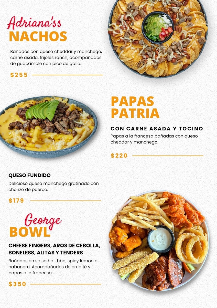 Tee Zone Sports Botanero Menu - Image 4